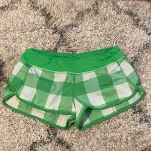 Lululemon green shorts size 10